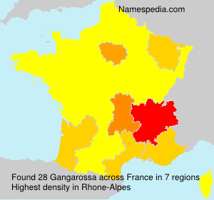 Surname Gangarossa in France