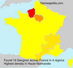 Surname Gangnon in France
