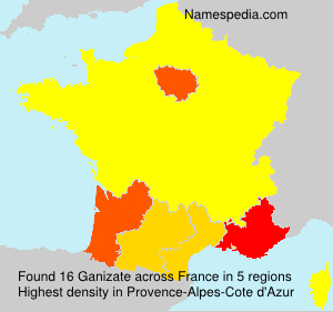 Surname Ganizate in France
