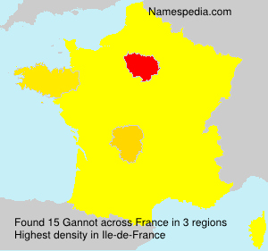 Surname Gannot in France