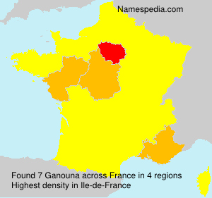 Surname Ganouna in France