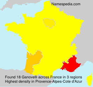 Surname Ganovelli in France