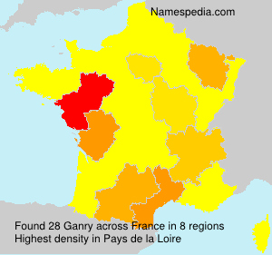 Surname Ganry in France
