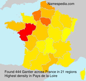 Surname Gantier in France