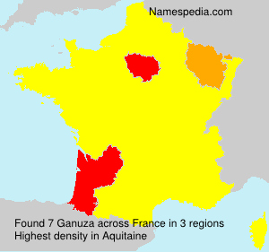 Surname Ganuza in France