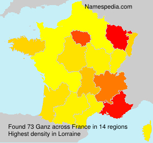 Surname Ganz in France