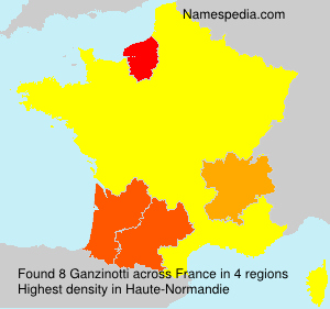 Surname Ganzinotti in France