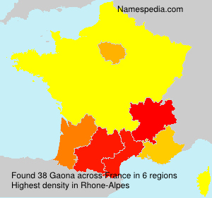 Surname Gaona in France