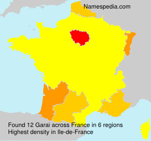 Surname Garai in France