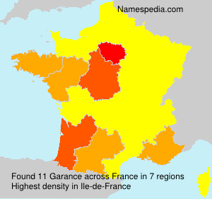 Surname Garance in France