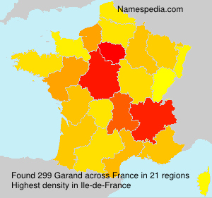 Surname Garand in France