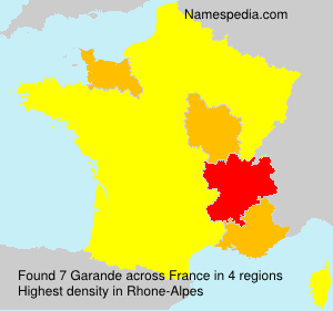 Surname Garande in France
