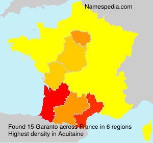 Surname Garanto in France