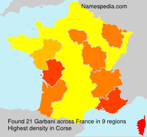 Surname Garbani in France
