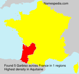 Surname Garbiso in France