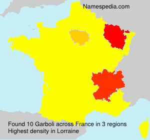 Surname Garboli in France