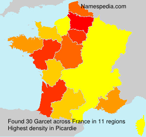 Surname Garcet in France