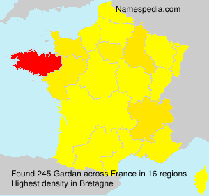 Surname Gardan in France
