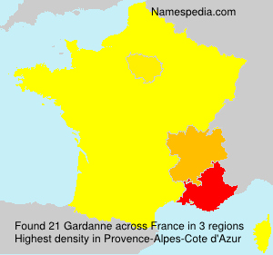 Surname Gardanne in France
