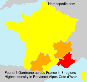 Surname Gardeano in France