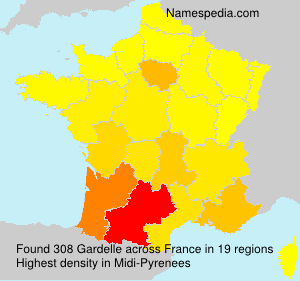 Surname Gardelle in France