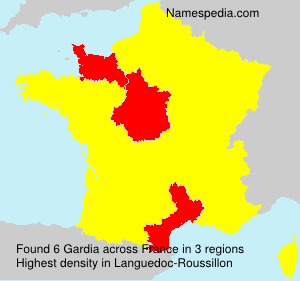 Surname Gardia in France