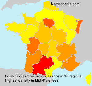 Surname Gardner in France