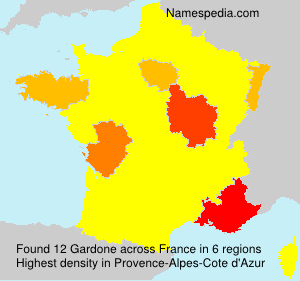 Surname Gardone in France