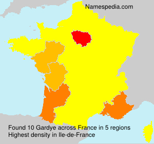 Surname Gardye in France