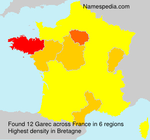 Surname Garec in France