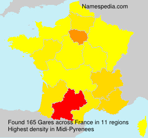 Surname Gares in France