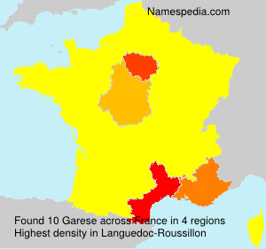 Surname Garese in France