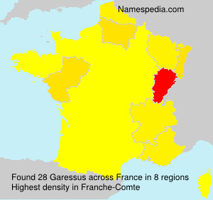 Surname Garessus in France
