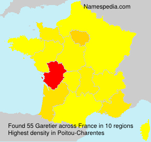 Surname Garetier in France