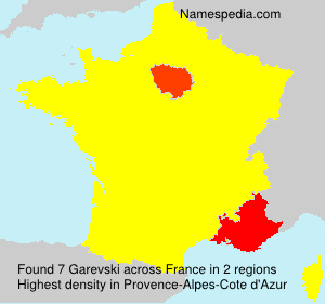 Surname Garevski in France