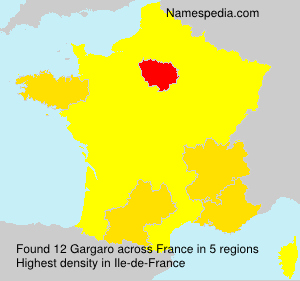 Surname Gargaro in France