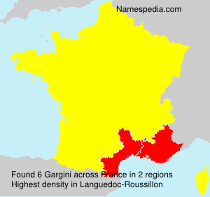 Surname Gargini in France