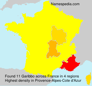 Surname Garibbo in France