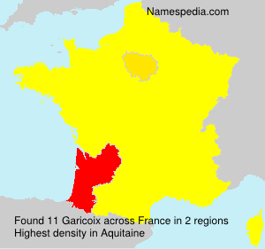 Surname Garicoix in France