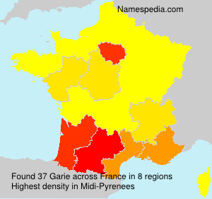 Surname Garie in France