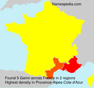 Surname Garini in France