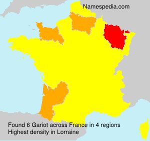 Surname Gariot in France
