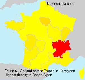 Surname Garioud in France