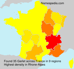 Surname Garlet in France