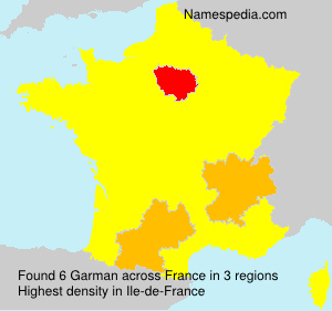 Surname Garman in France