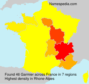 Surname Garmier in France