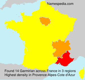 Surname Garmirian in France