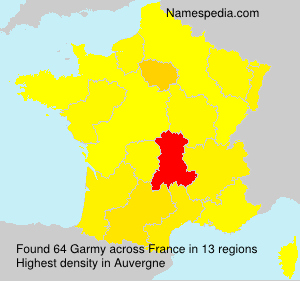 Surname Garmy in France