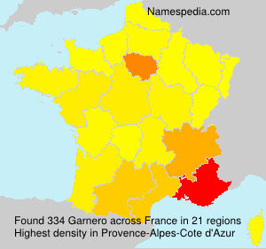 Surname Garnero in France