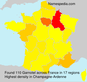 Surname Garnotel in France